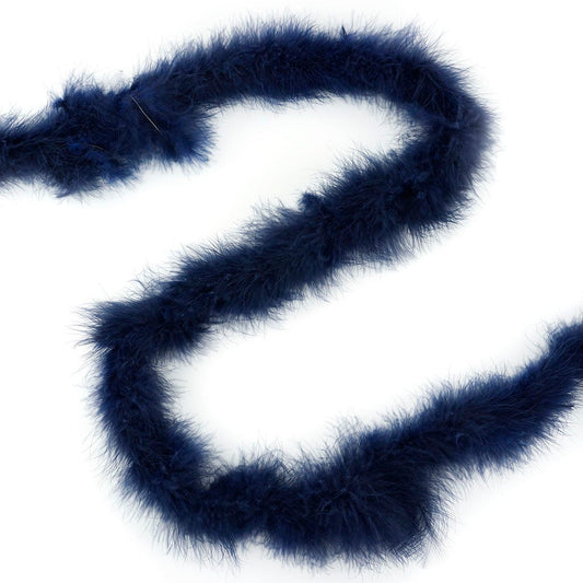 Marabou Feather Boa - Mediumweight - Navy - Marabou Boa