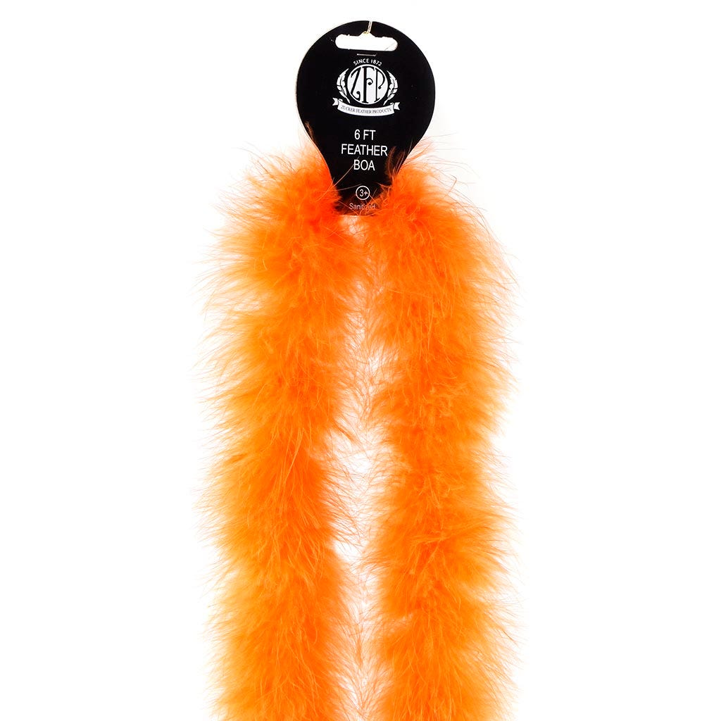 Marabou Feather Boa - Mediumweight - Orange - Marabou Boa