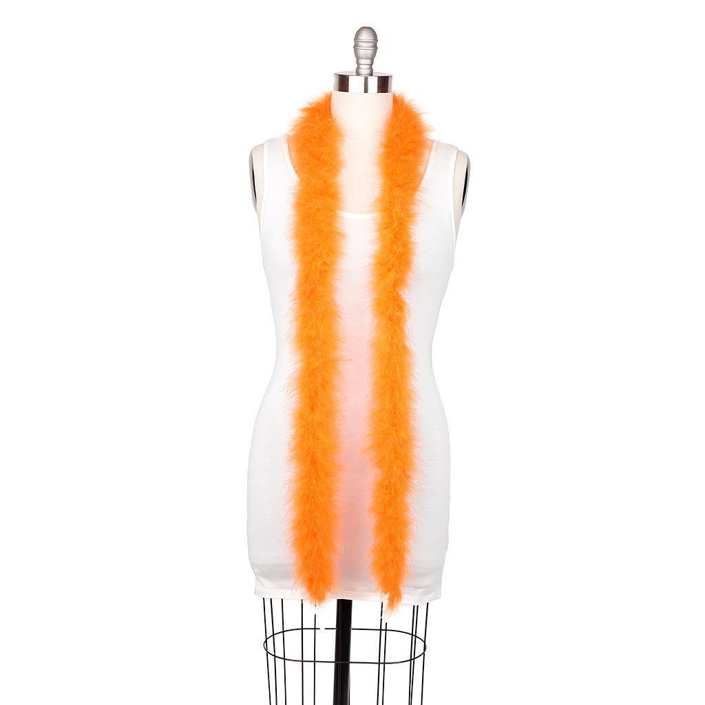 Marabou Feather Boa - Mediumweight - Orange - Marabou Boa