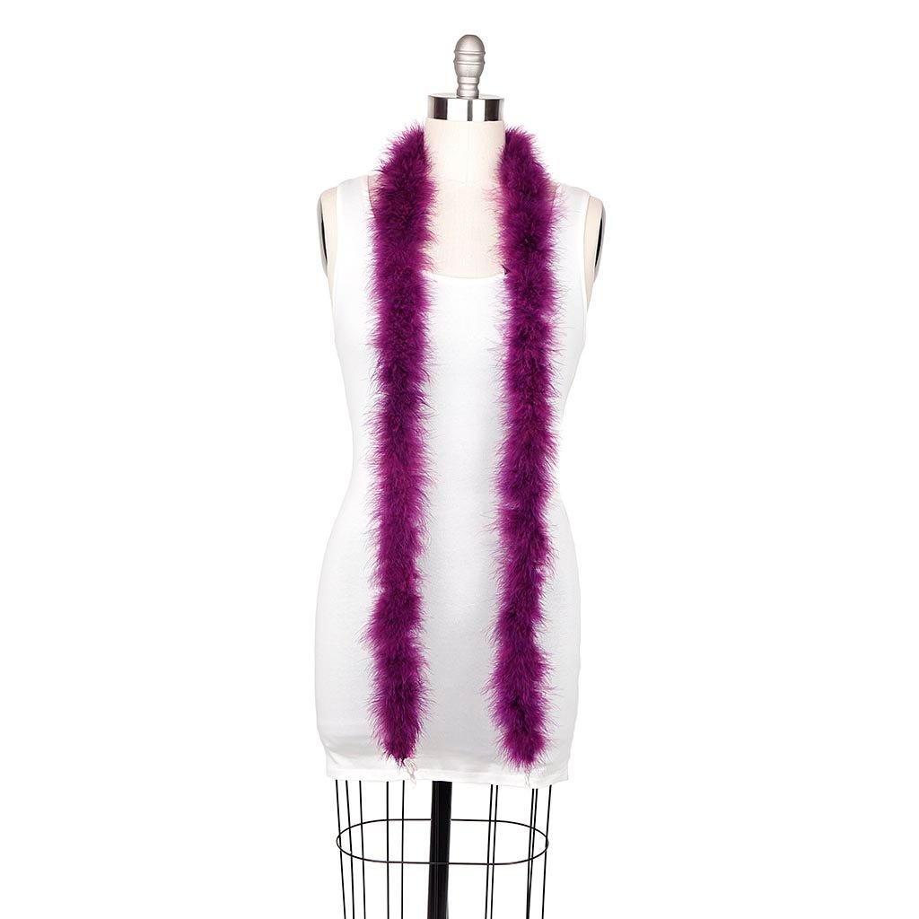 Marabou Feather Boa - Mediumweight - Purple - Marabou Boa