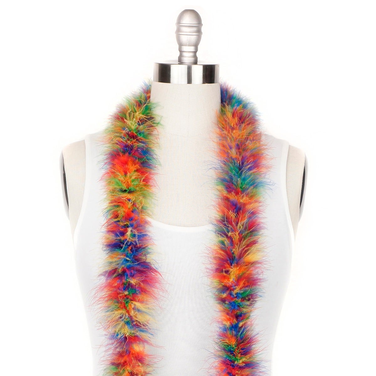 Marabou Feather Boa - Mediumweight - Rainbow Mix - Marabou Boa