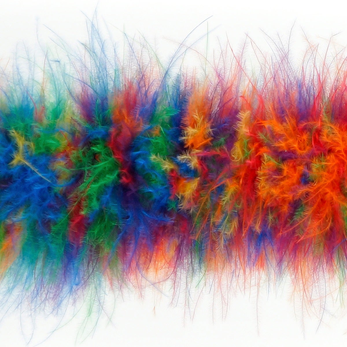 Marabou Feather Boa - Mediumweight - Rainbow Mix - Marabou Boa