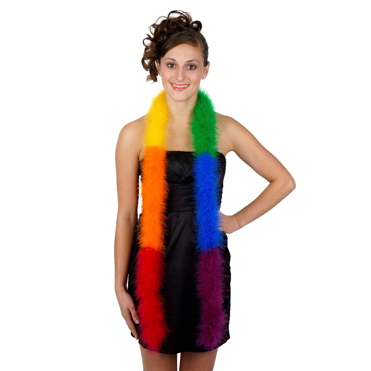 Marabou Feather Boa - Mediumweight - Rainbow Sectional - Marabou Boa