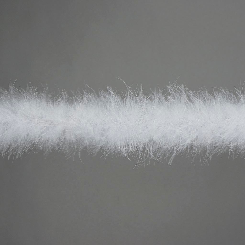 Marabou Feather Boa - Mediumweight - Silver - Marabou Boa