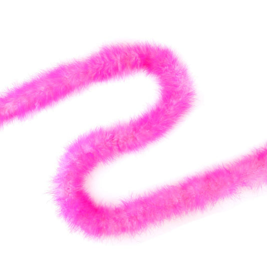 Marabou Feather Boa - Mediumweight - Tipped - Candy Pink/Shocking Pink - Marabou Boa