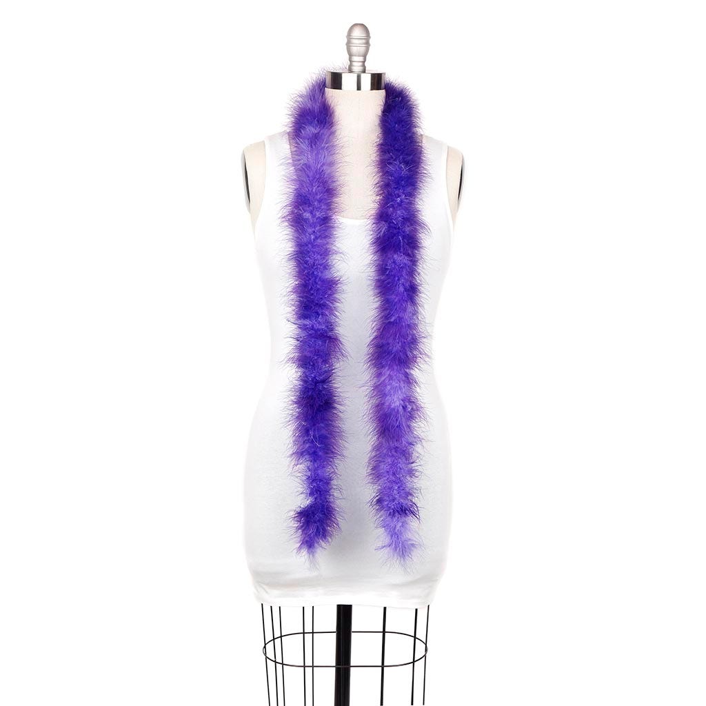 Marabou Feather Boa - Mediumweight - Tipped - Violet/Regal - Marabou Boa