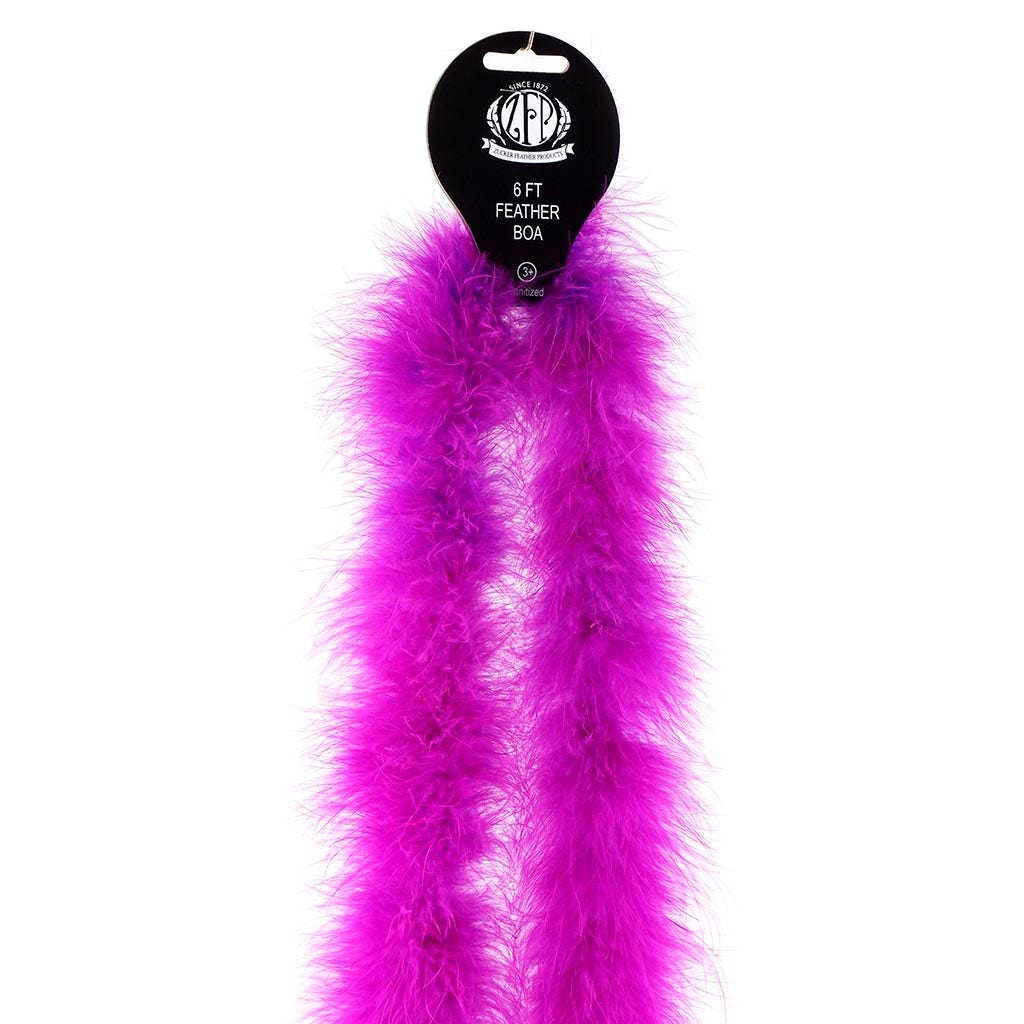 Marabou Feather Boa - Mediumweight - Very Berry - Marabou Boa