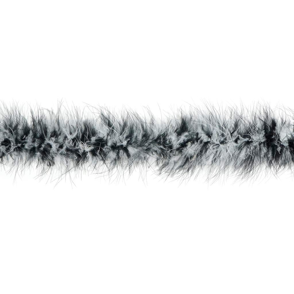 Marabou Feather Boa - Mediumweight - White/Black - Marabou Boa