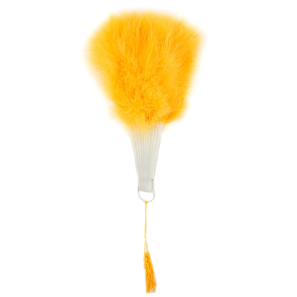 Marabou Feather Fan - Gold - Feathers