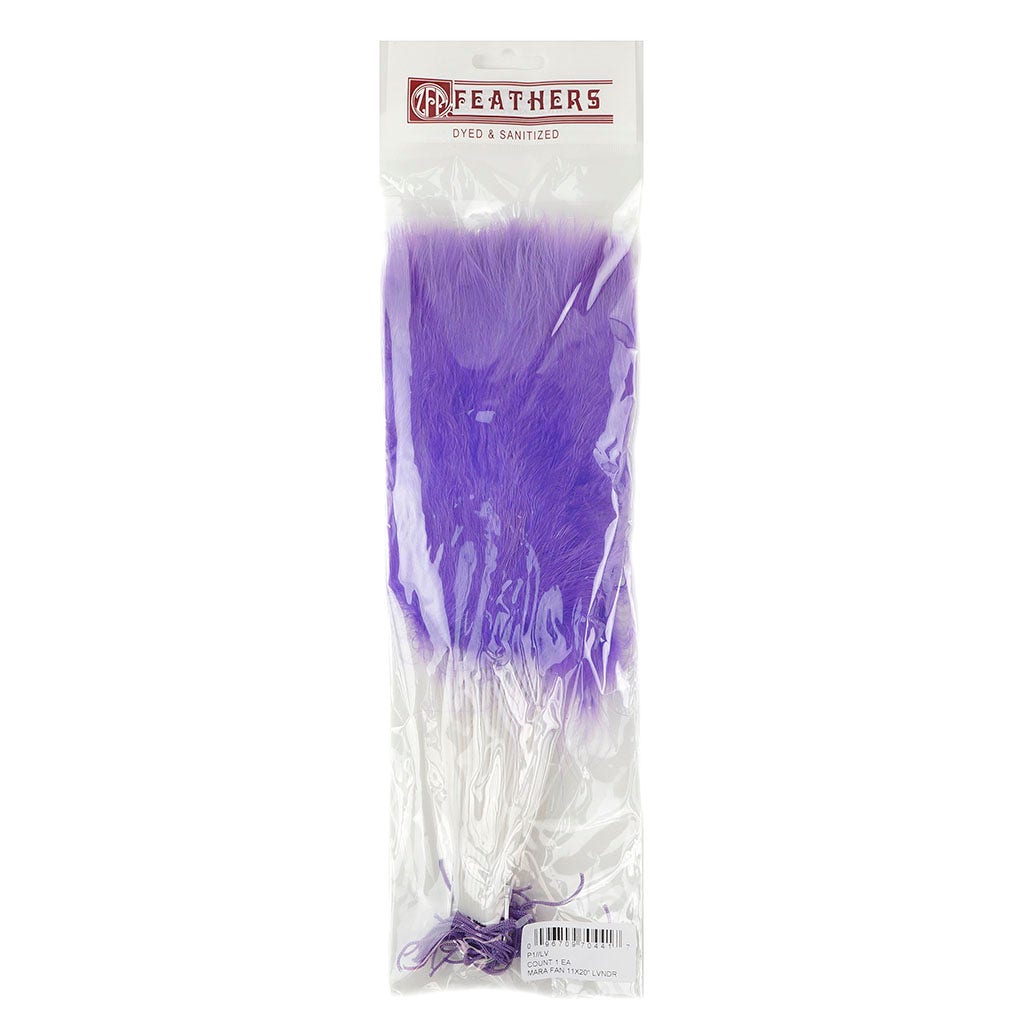 Marabou Feather Fan - Lavender - Feathers