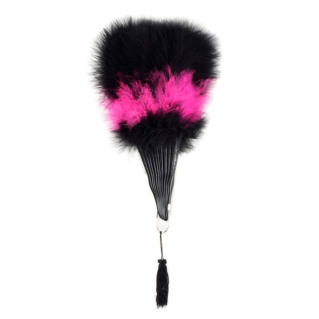 Marabou Feather Fan Multi Color - Pink Orient/Black - Feathers