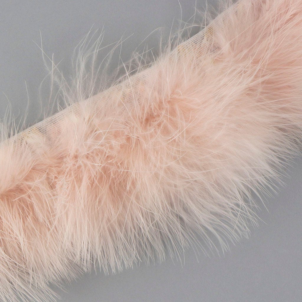 Marabou Feather Fringe Champagne - Feathers