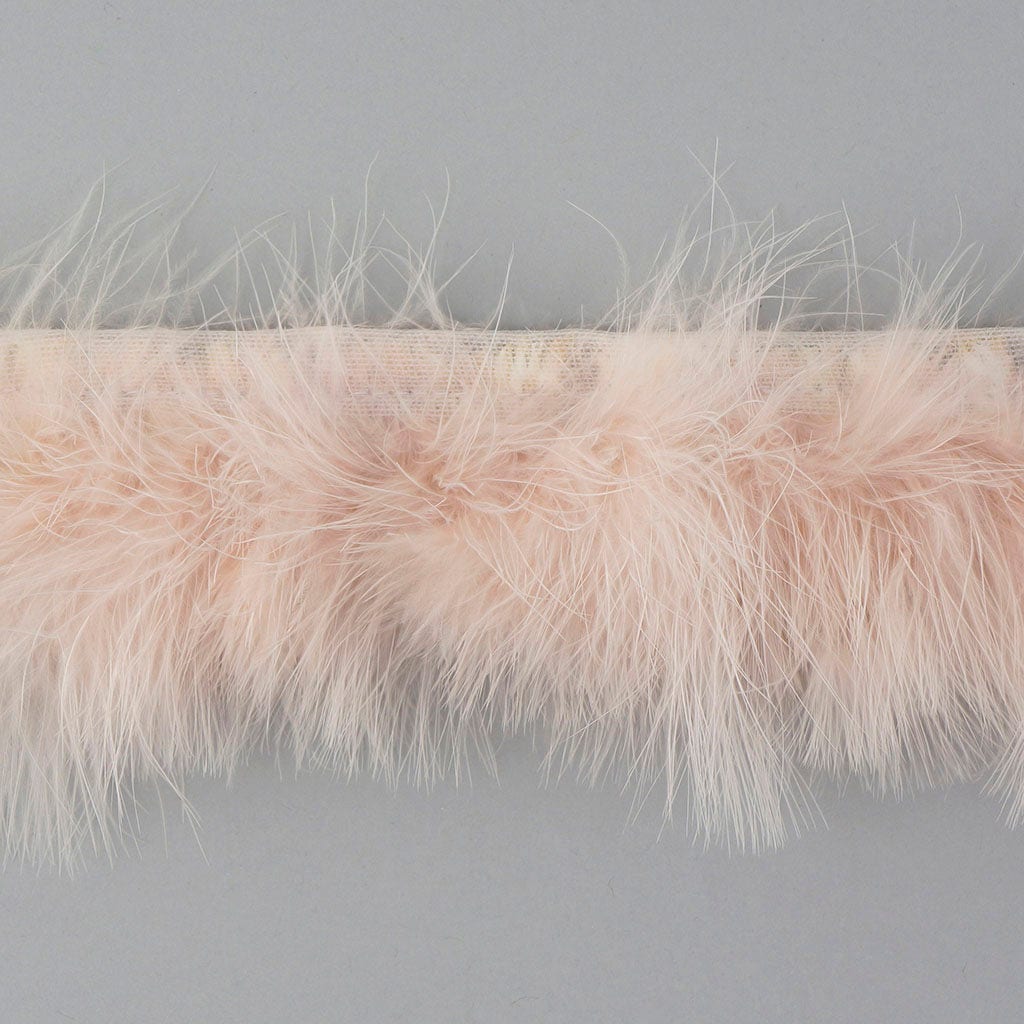 Marabou Feather Fringe Champagne - Feathers