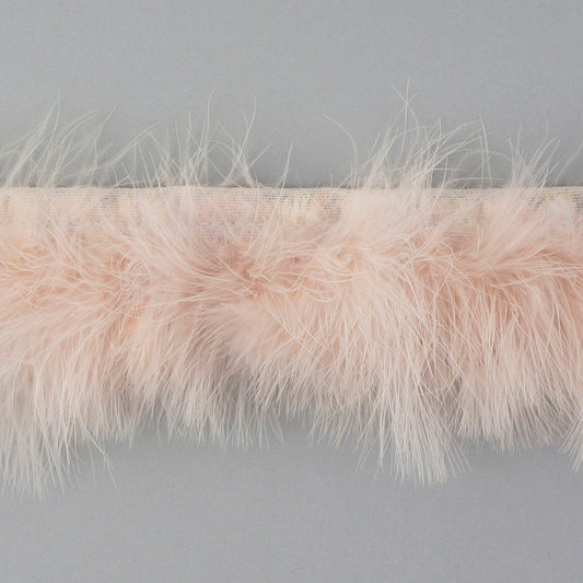 Marabou Feather Fringe Champagne - Feathers