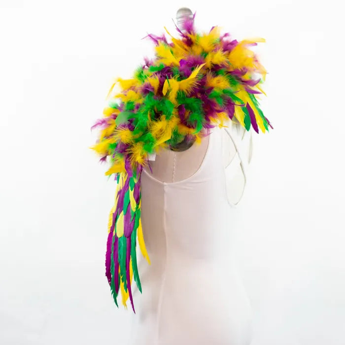 Feather Shrug - Mardi Gras