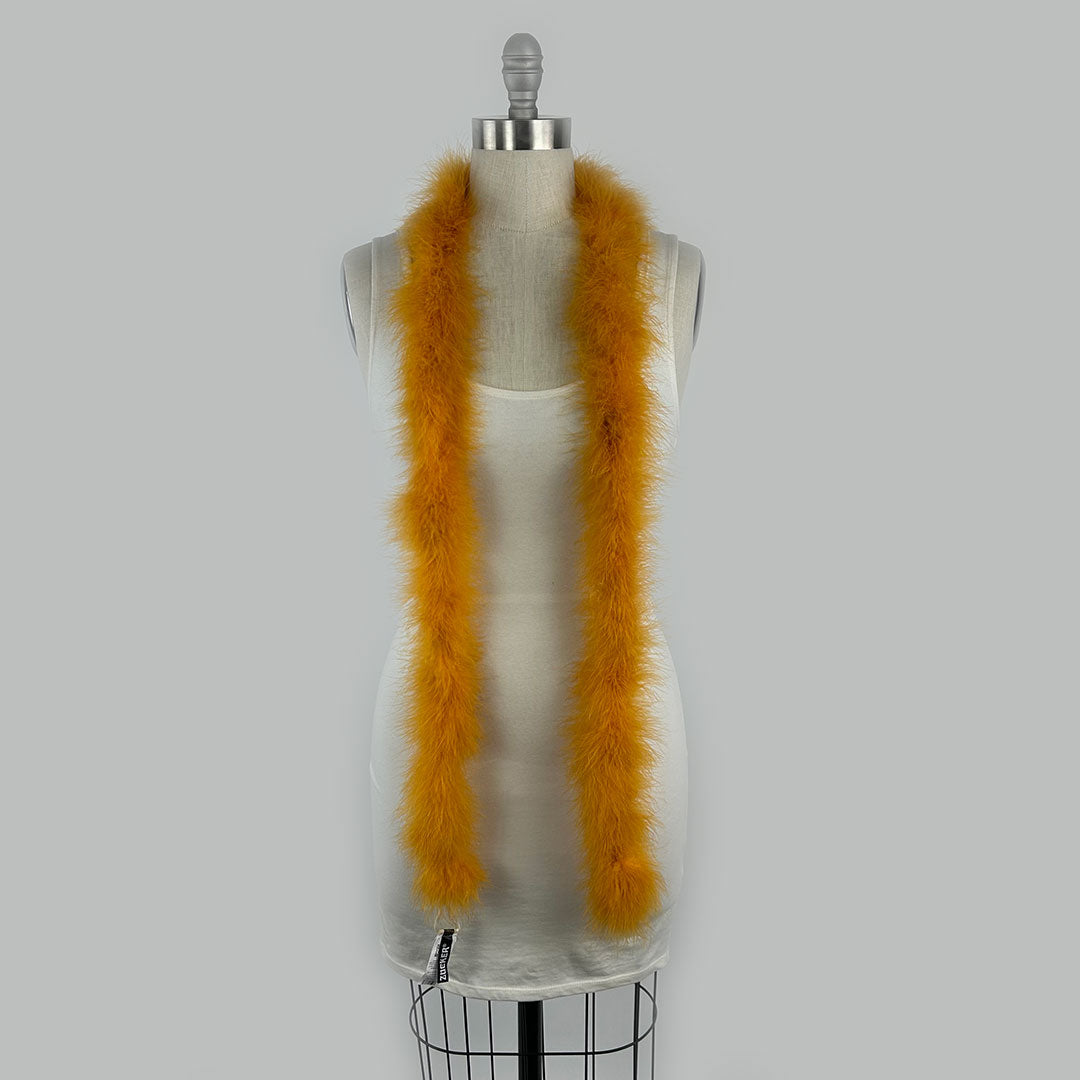 Full Marabou Feather Boa - Marigold