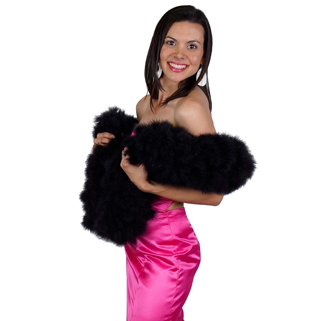 Marilyn Feather Boa - Black - Marabou Boa