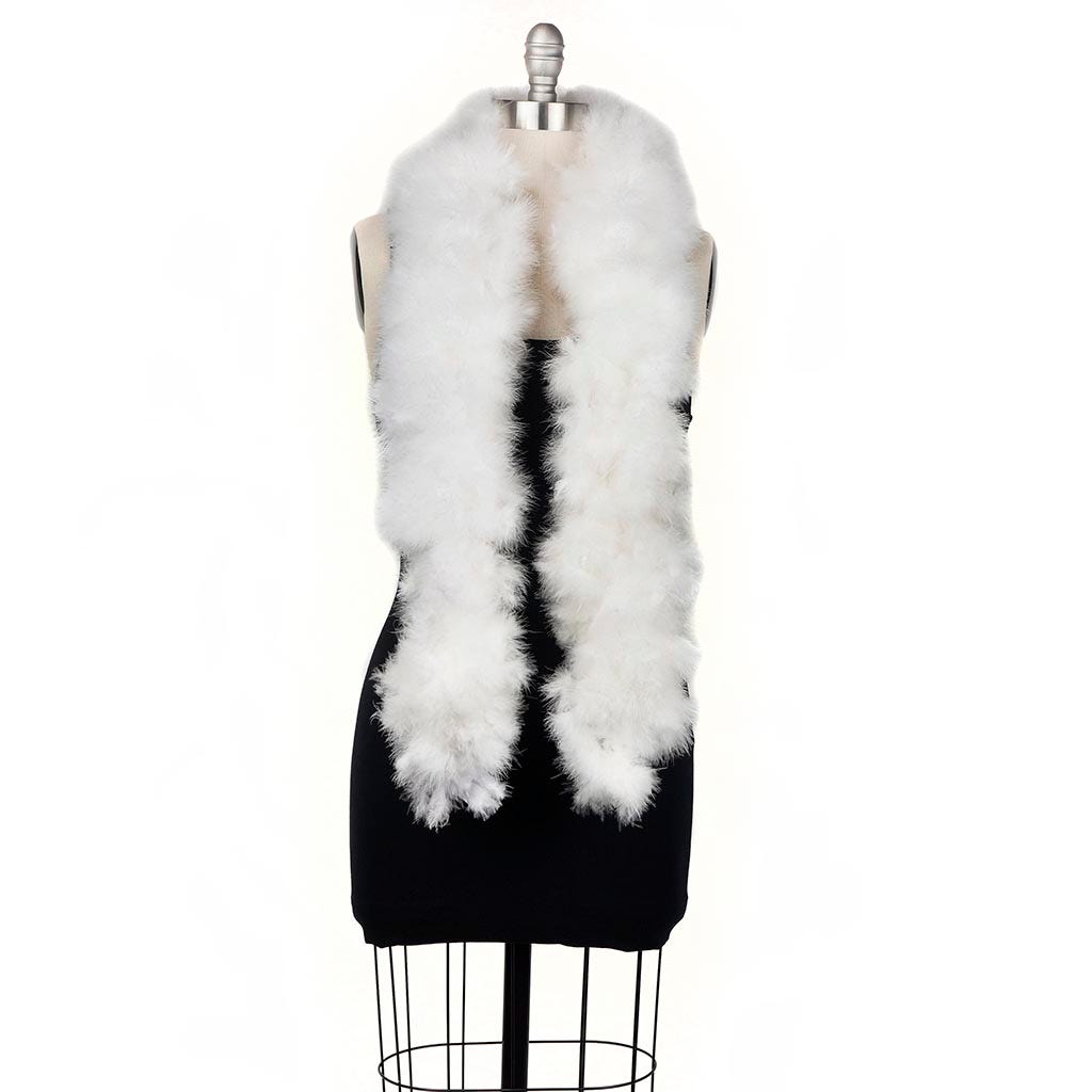 Marilyn Feather Boa - White - Marabou Boa