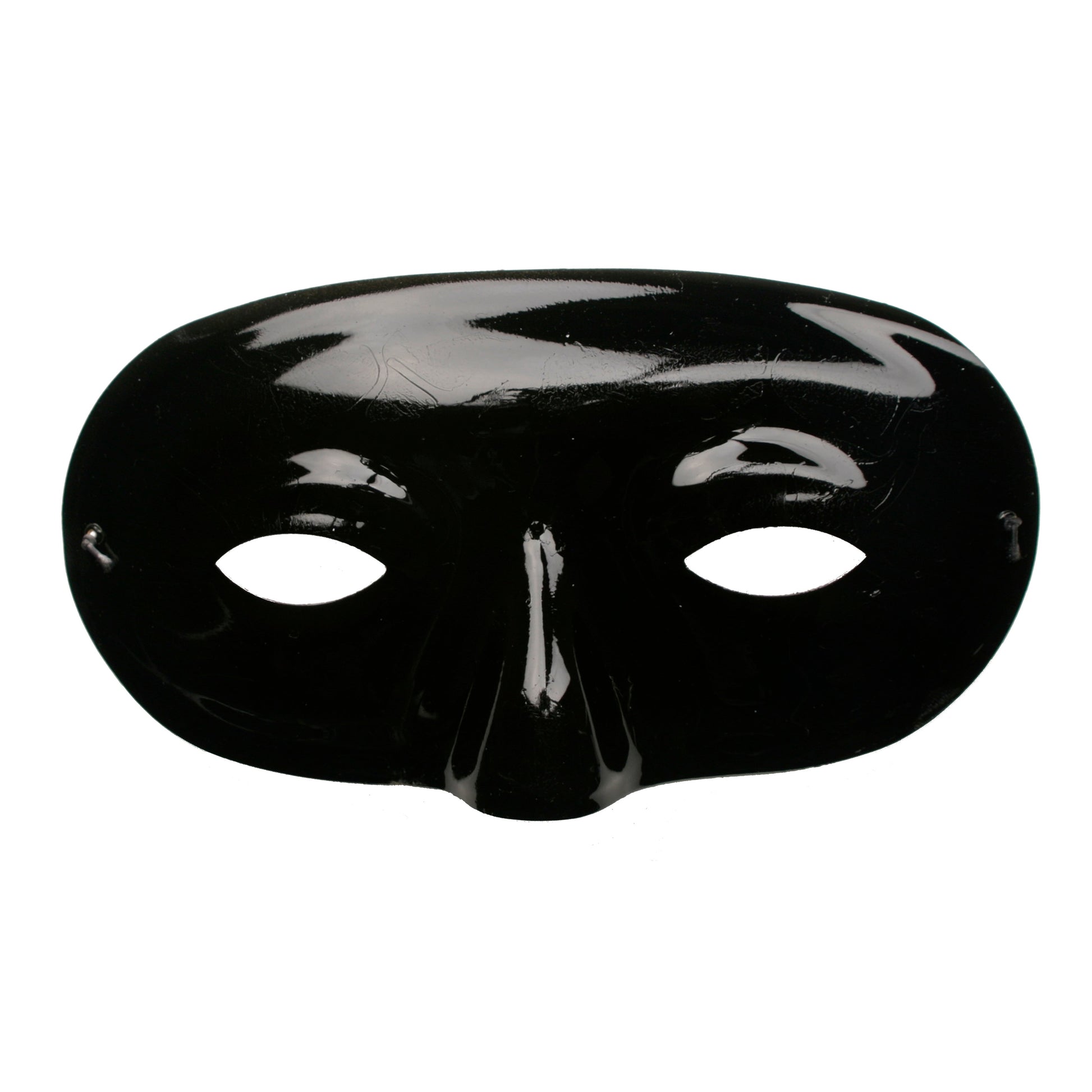 Mask Form Half Face Value - Black - Feathers