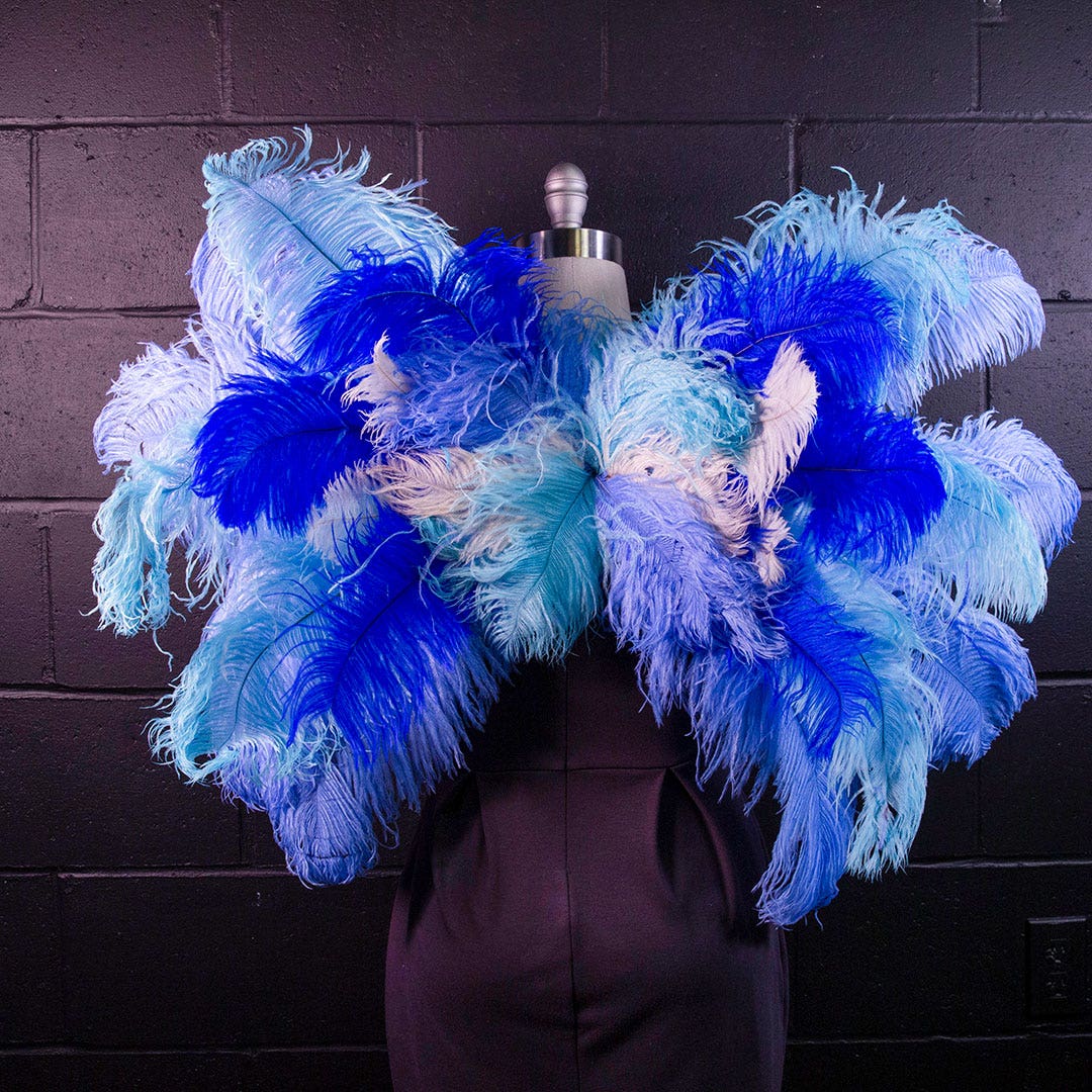 Medium Bluebird Costume Wings - Feathers