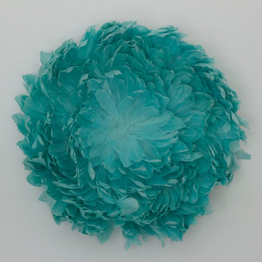 Juju Hat Nagoire Feather Wall Art 16 inch Wood Base   24-26 inch DIA --Mint