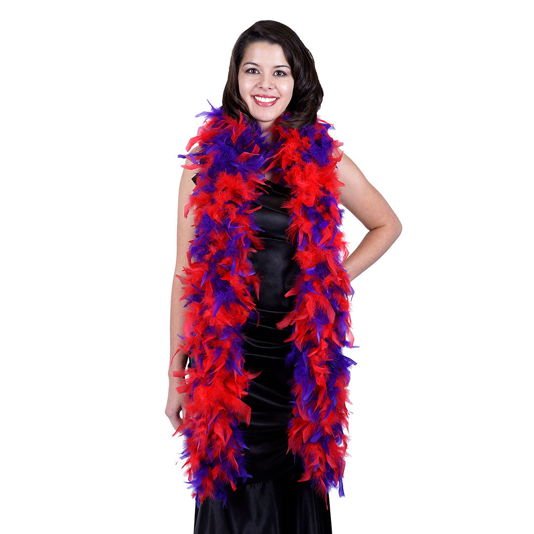 Multicolor Feather Boa - Heavyweight Chandelle - Feather Boas