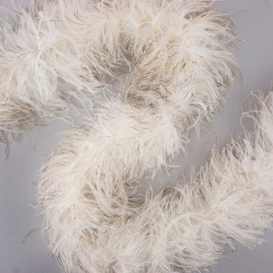 Natural 2 Ply Ostrich Feather Boa - Ostrich Boa