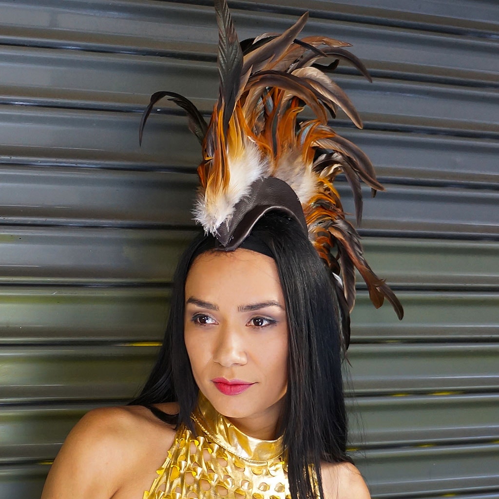 Natural Coque Feather Mohawk - Feathers