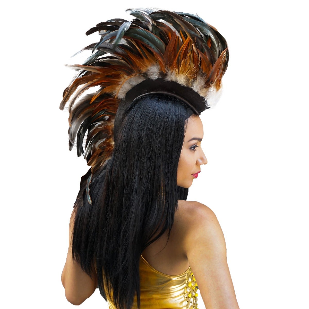 Natural Coque Feather Mohawk - Feathers