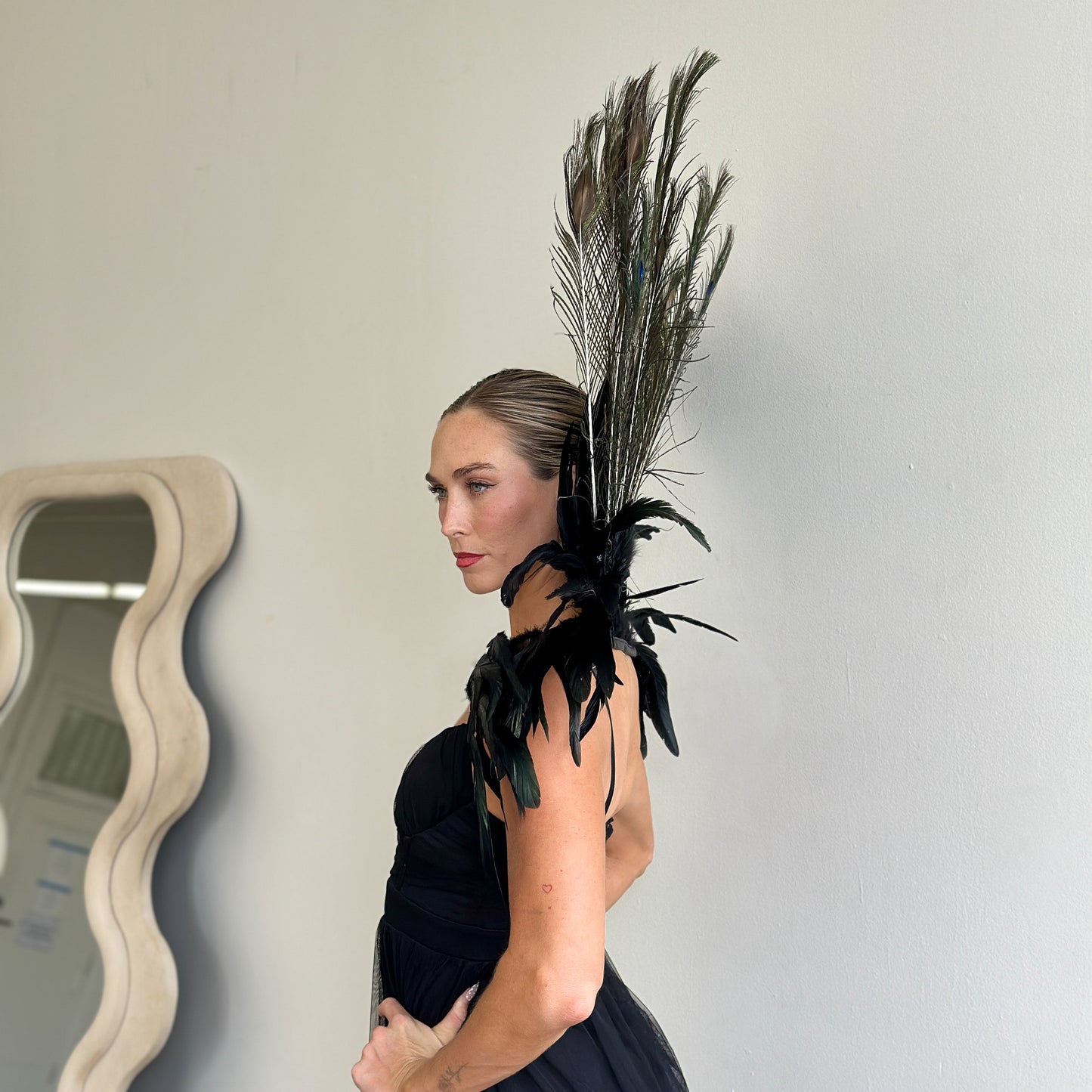 Peacock Empress Feather Collar