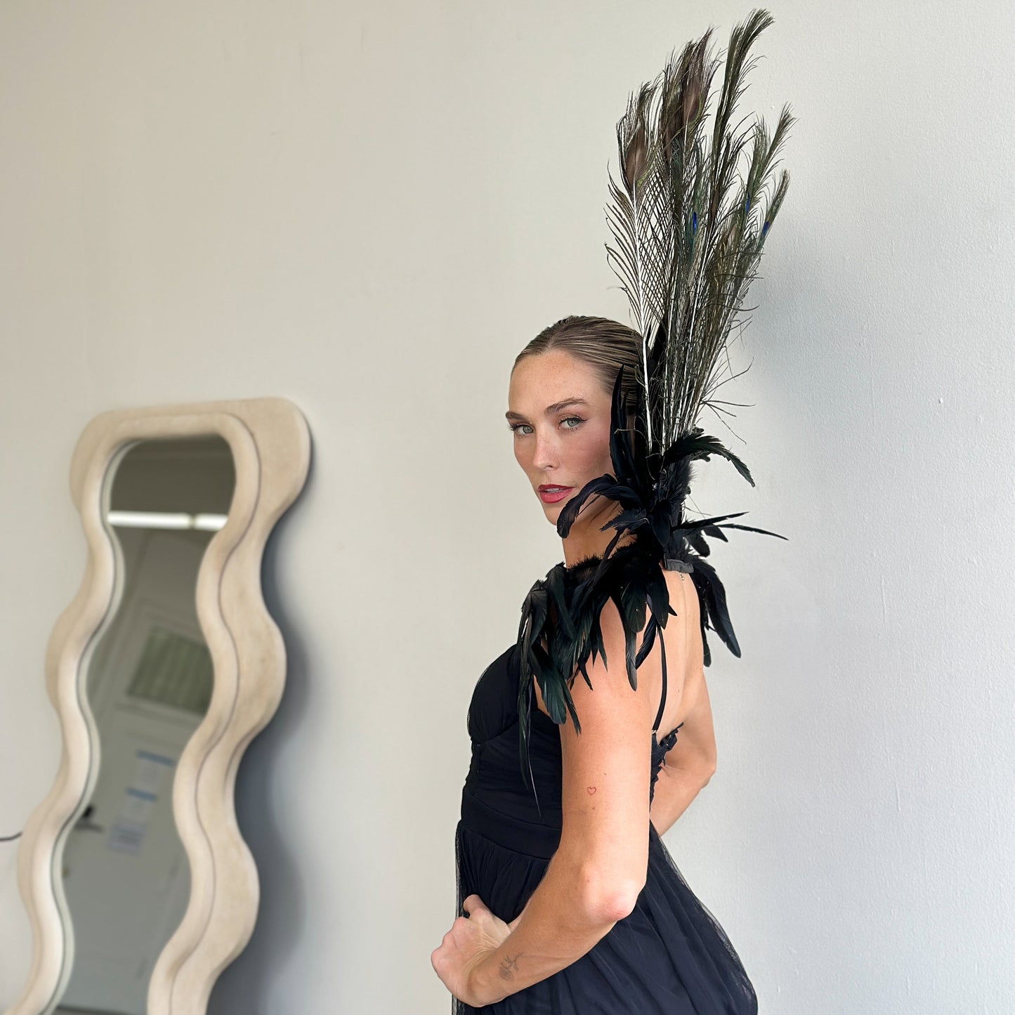 Peacock Empress Feather Collar