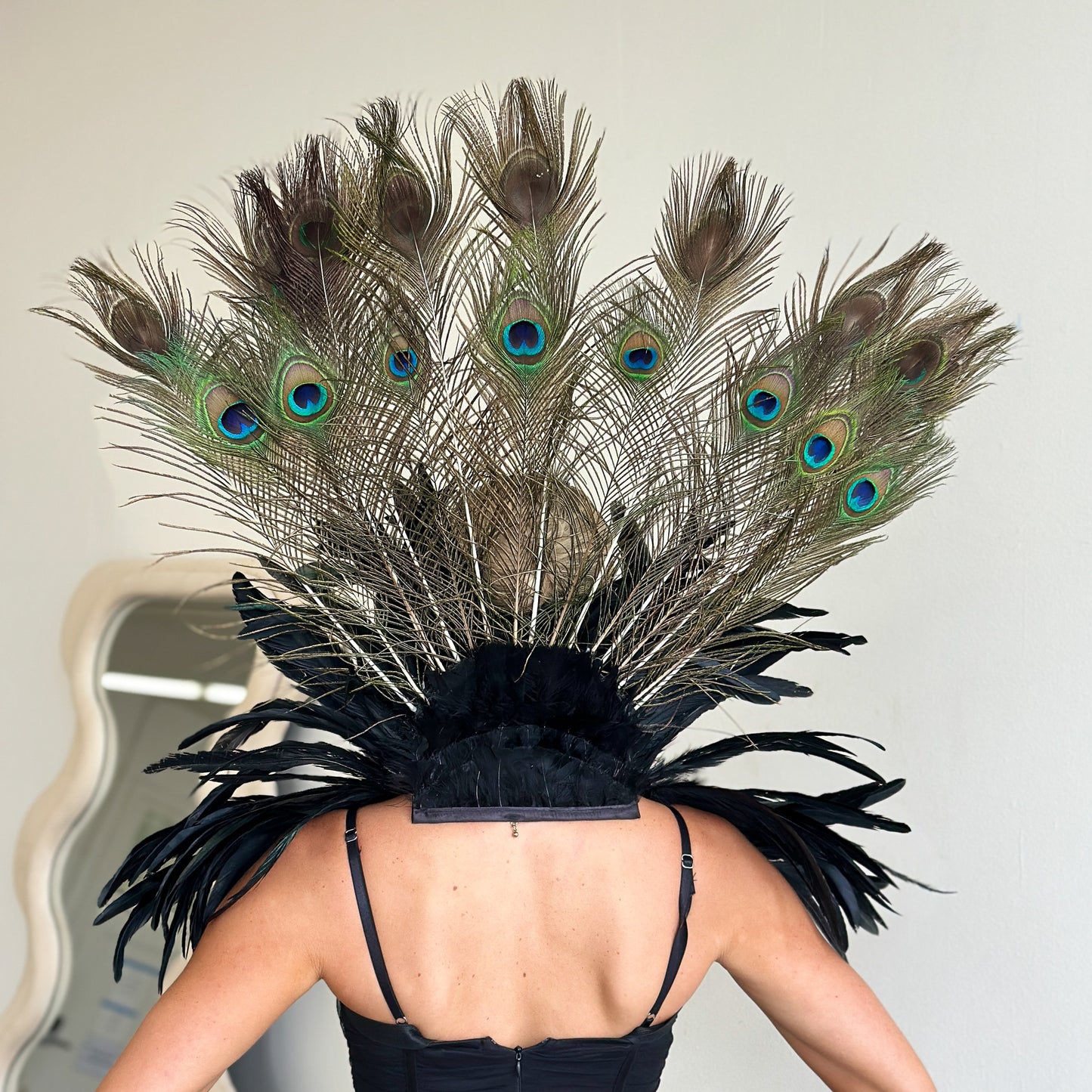 Peacock Empress Feather Collar
