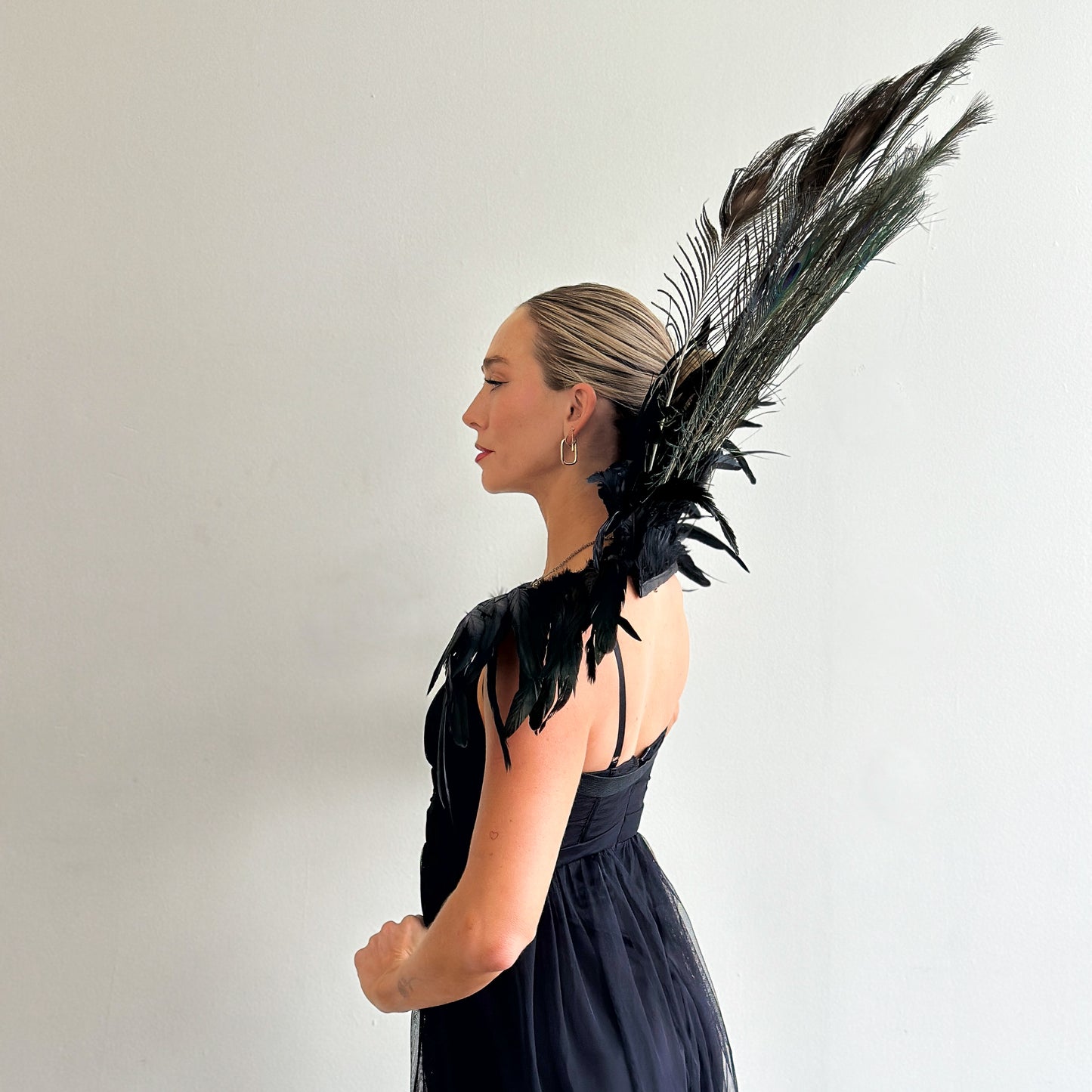 Peacock Empress Feather Collar