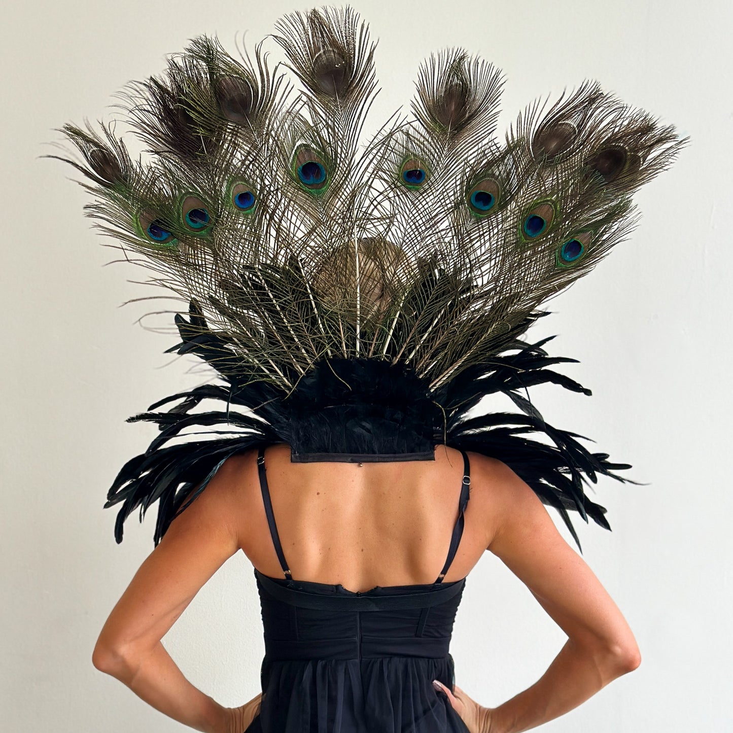 Peacock Empress Feather Collar