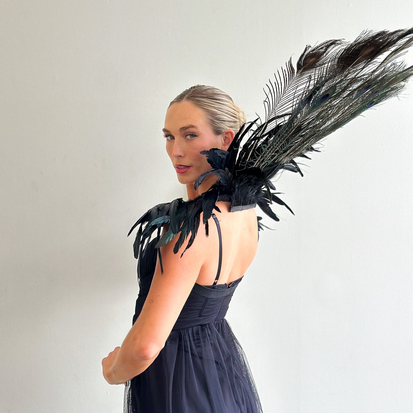 Peacock Empress Feather Collar