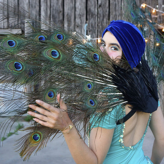 Adult Peacock Feather Costume Wing - Large Fairy Angel wings