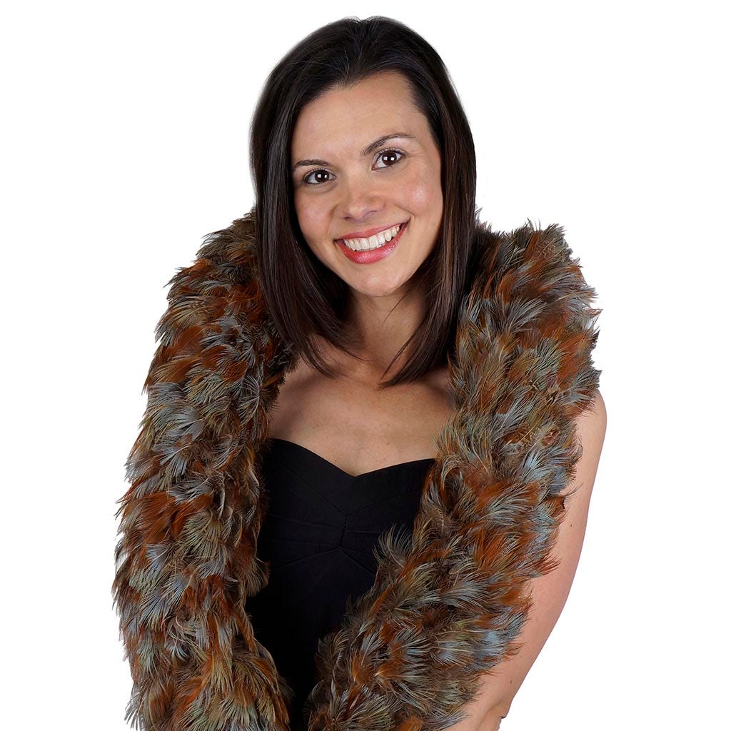 Natural Pheasant Feather Boa - Pheasant Boa