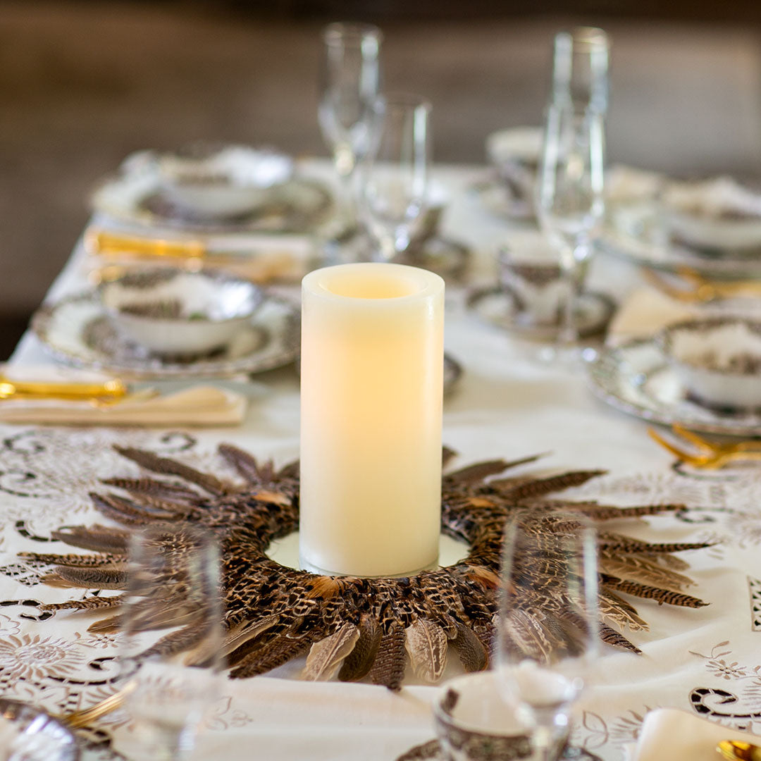 Pheasant Feather Mirror Home Decor