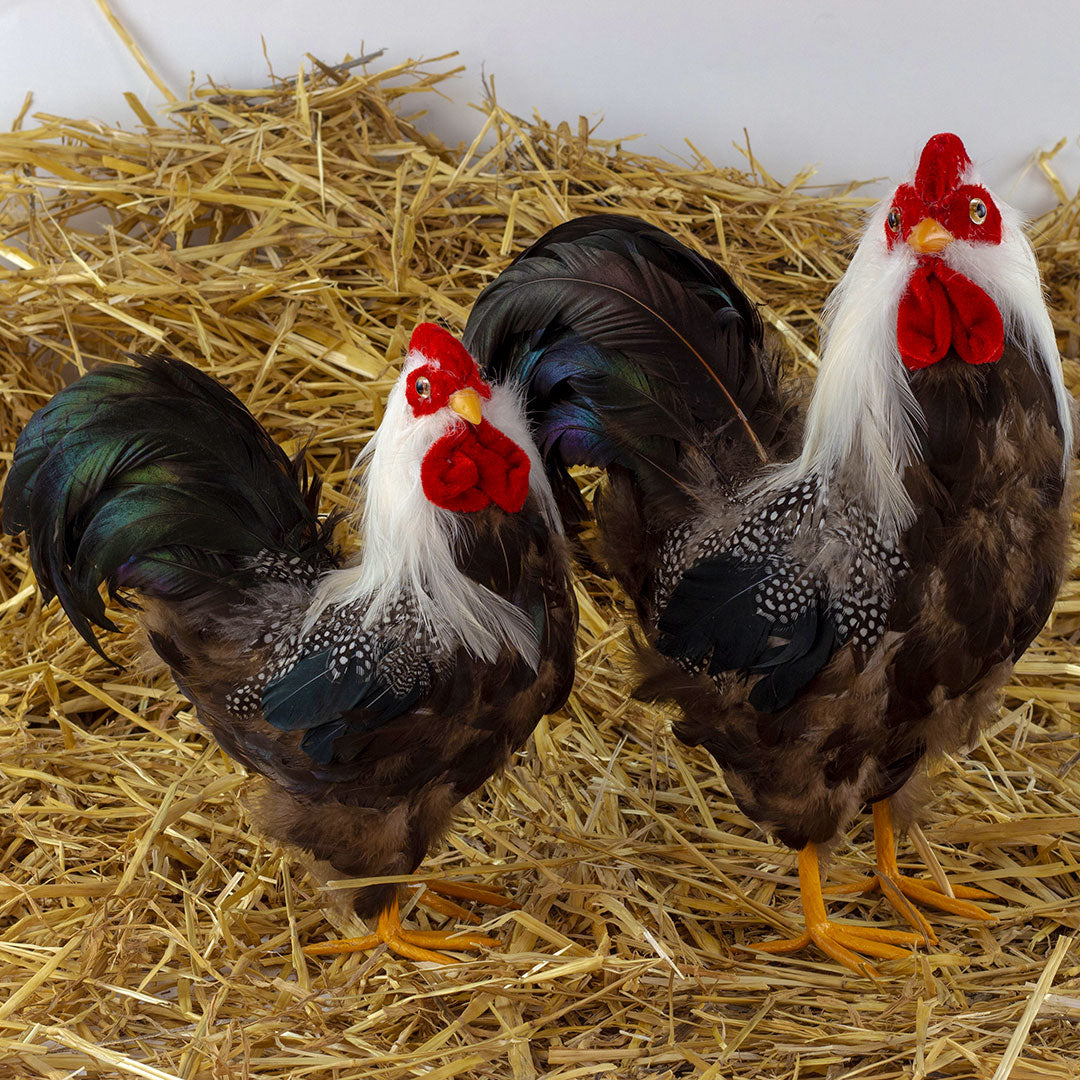 Natural Rooster Farmhouse Decor