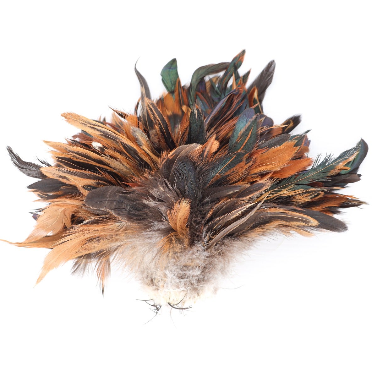 Natural Rooster Feathers 2’’ strip of 4-6” Rooster Strung Craft Feathers - Natural - Feathers