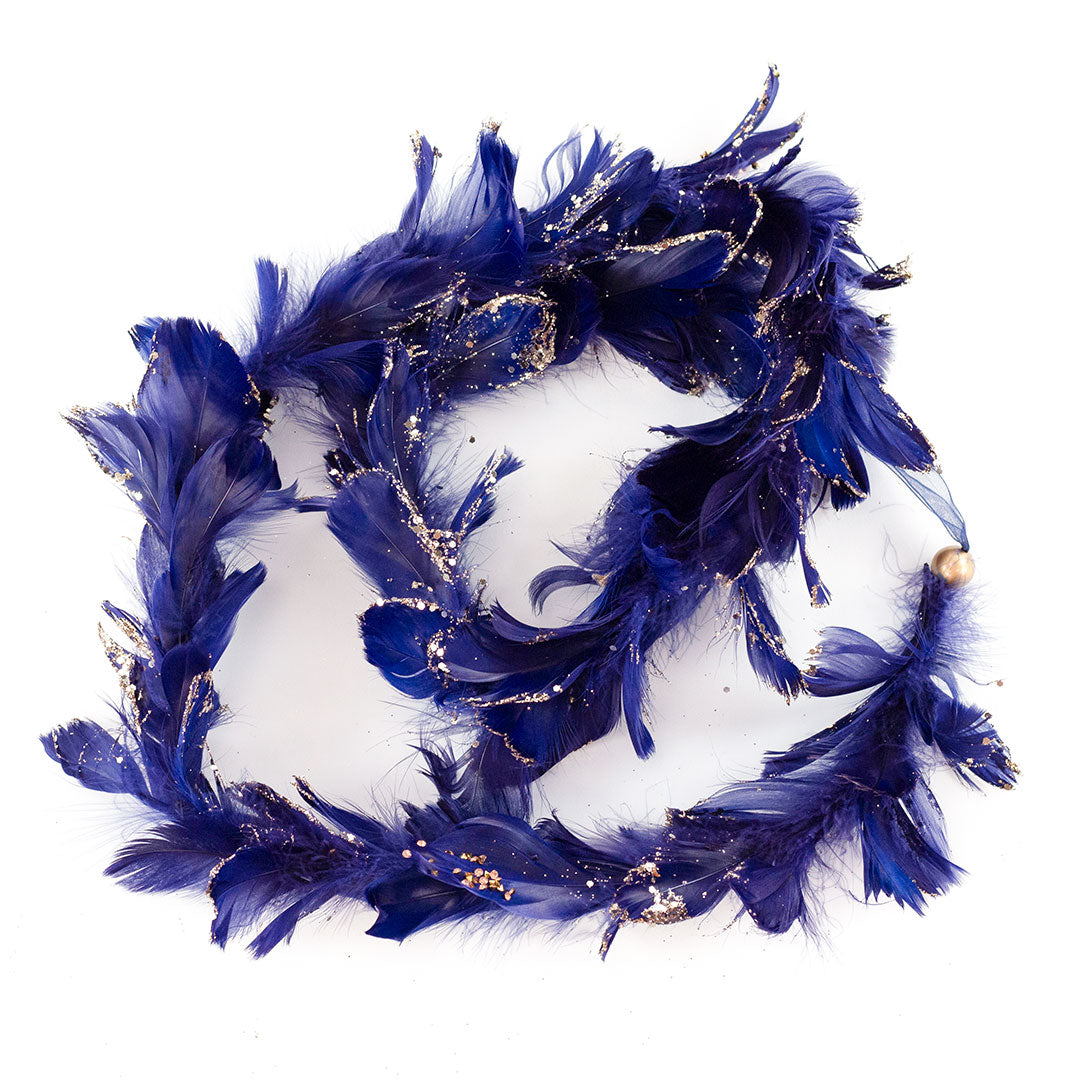 Navy Blue Christmas Garland