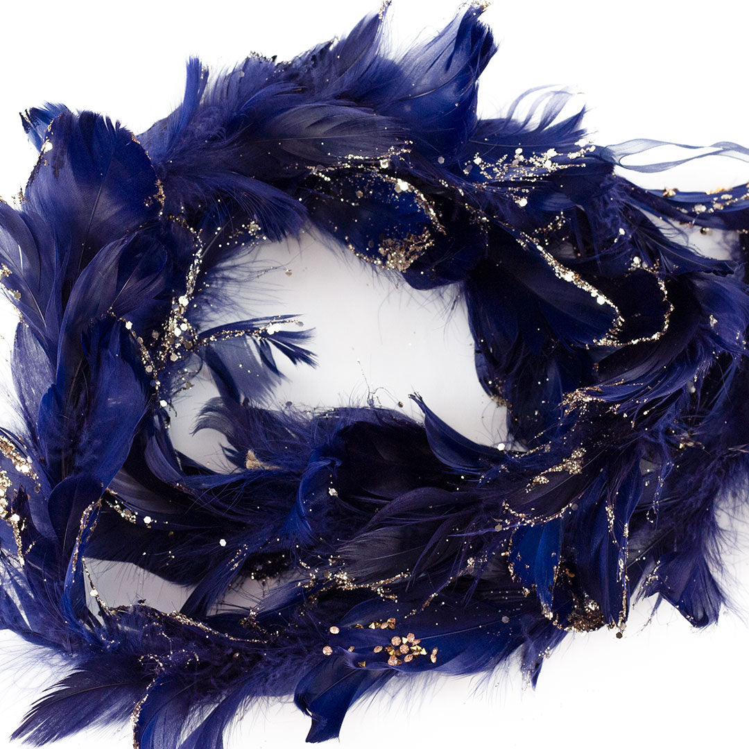 Navy Blue Christmas Garland