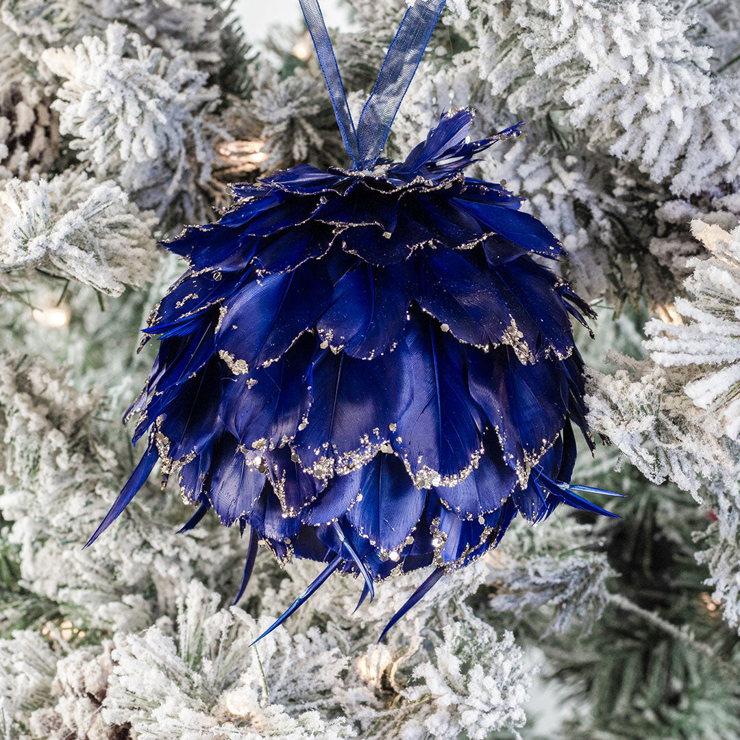 Navy Blue Christmas Ornament