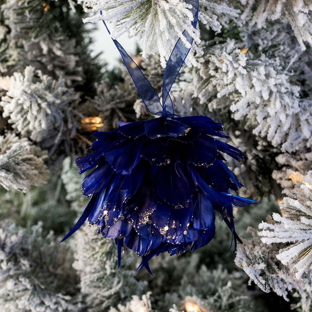 Navy Blue Christmas Ornament