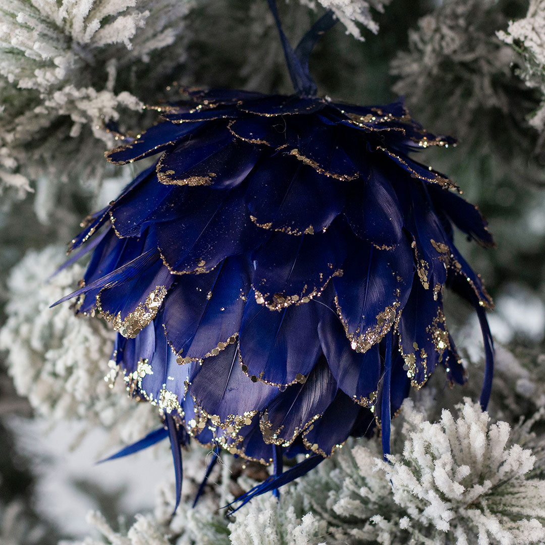 Navy Blue Christmas Ornament