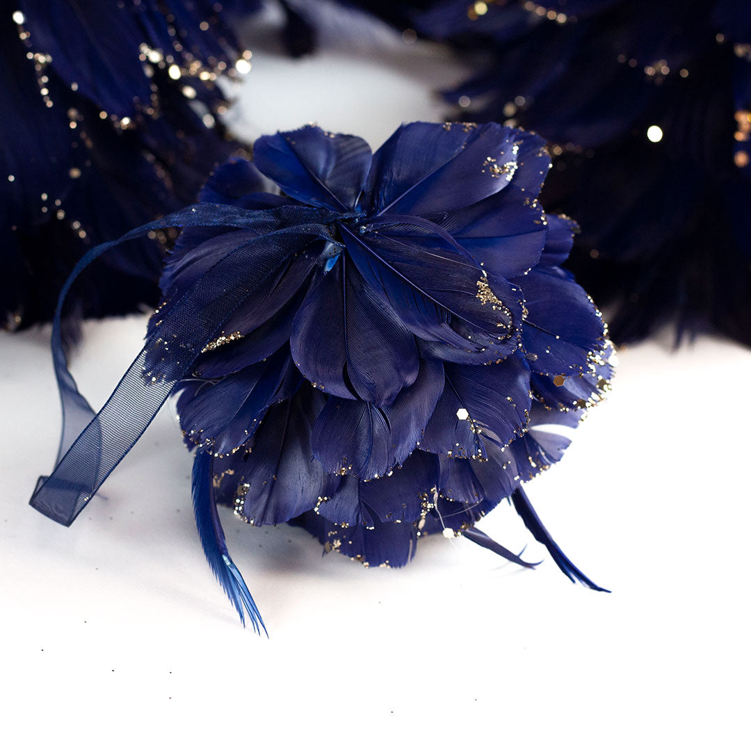 Navy Blue Christmas Ornament