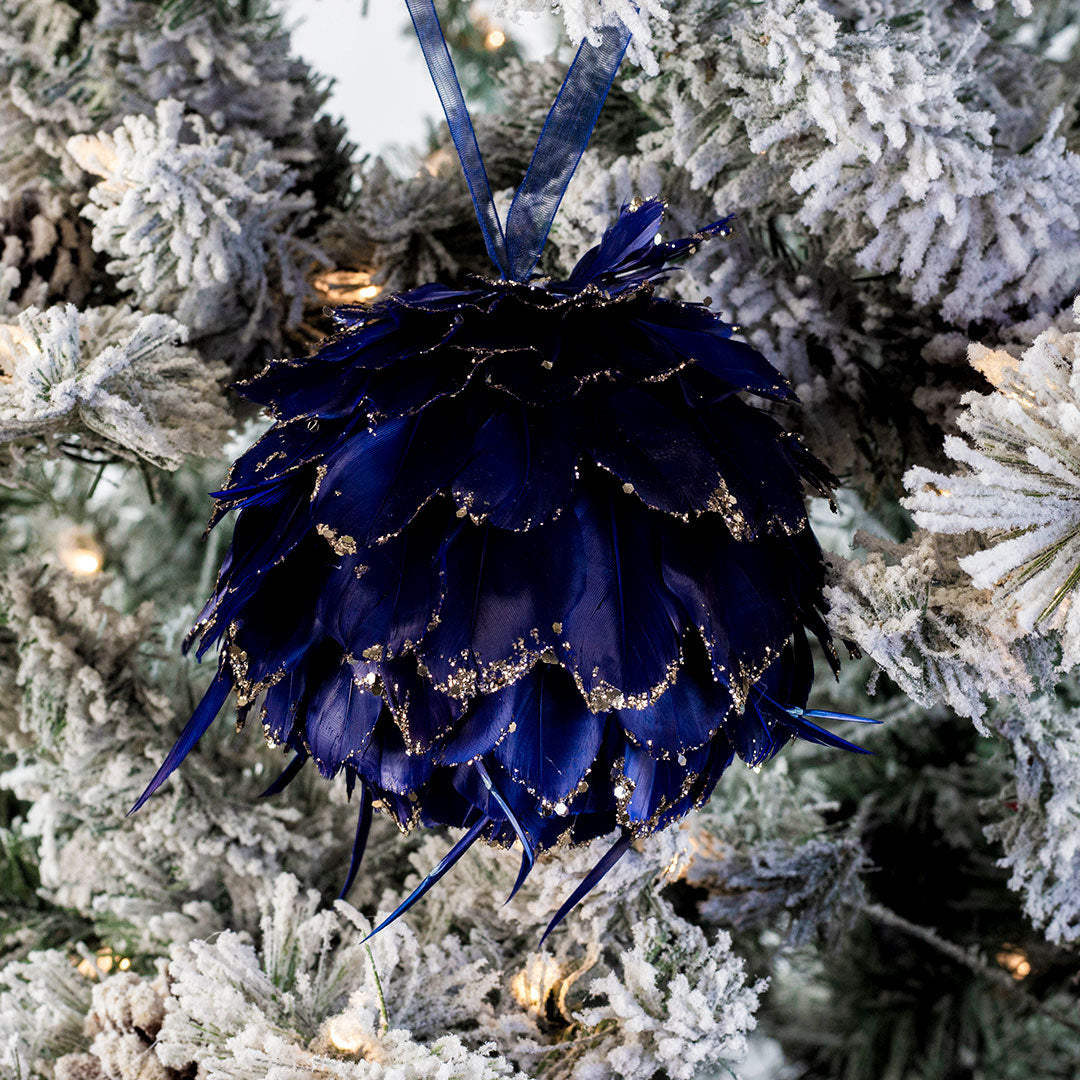 Navy Blue Christmas Ornament