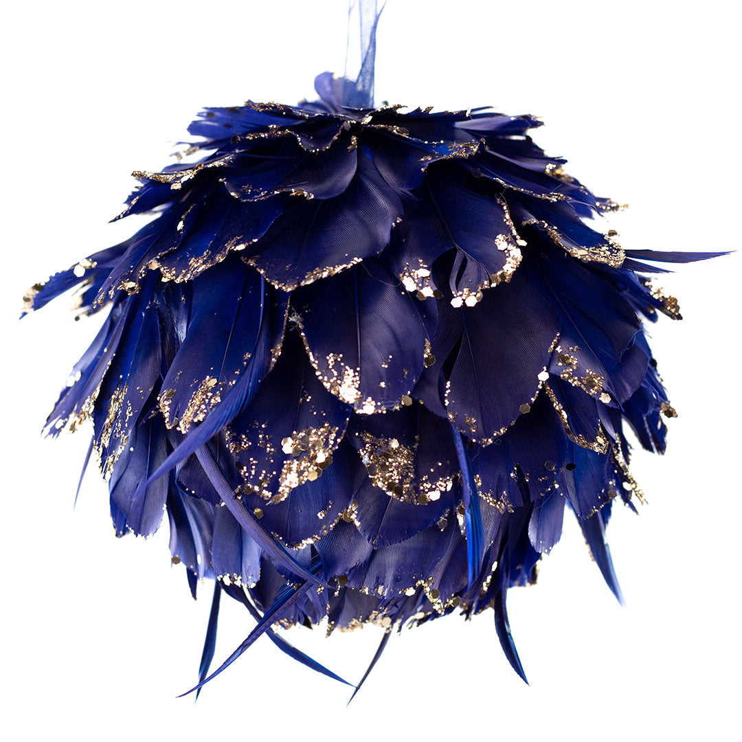 Navy Blue Christmas Ornament