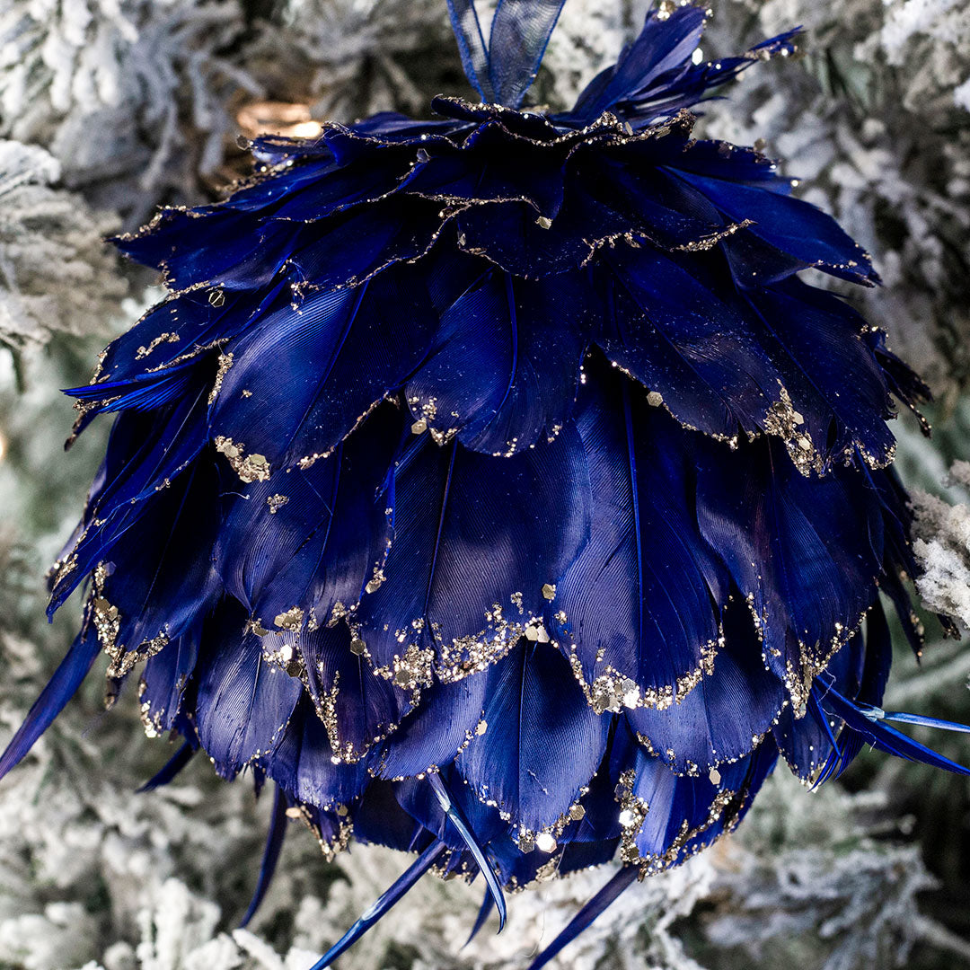 Navy Blue Christmas Ornament