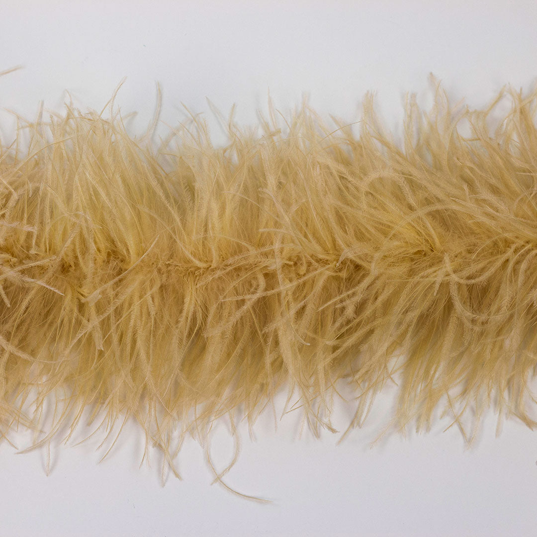 Nude Beige 3 Ply Ostrich Feather Boa